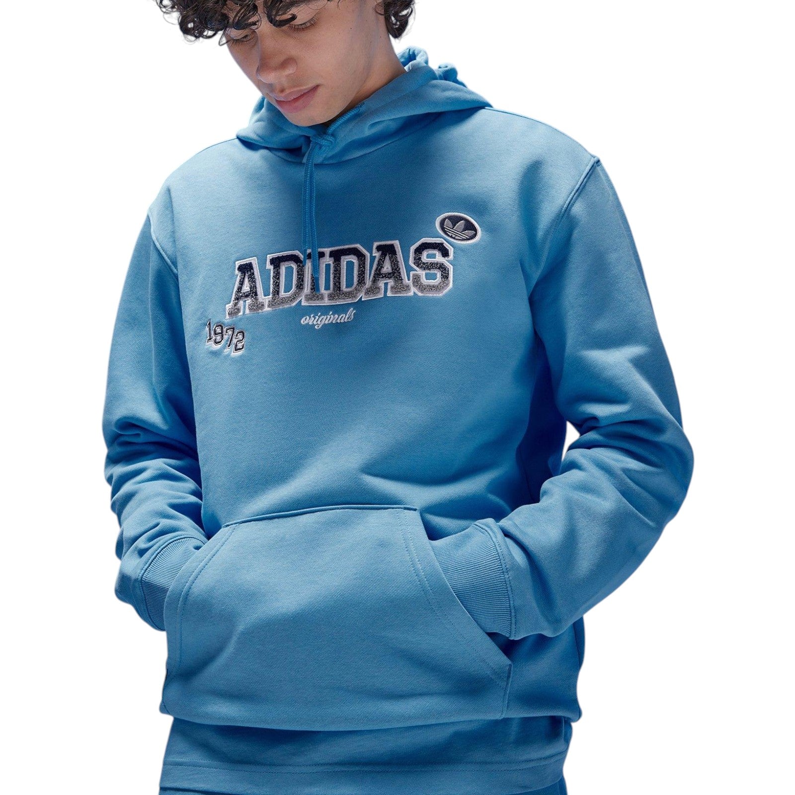 adidas Originals HD Graphic Badge Hoodie - Blue