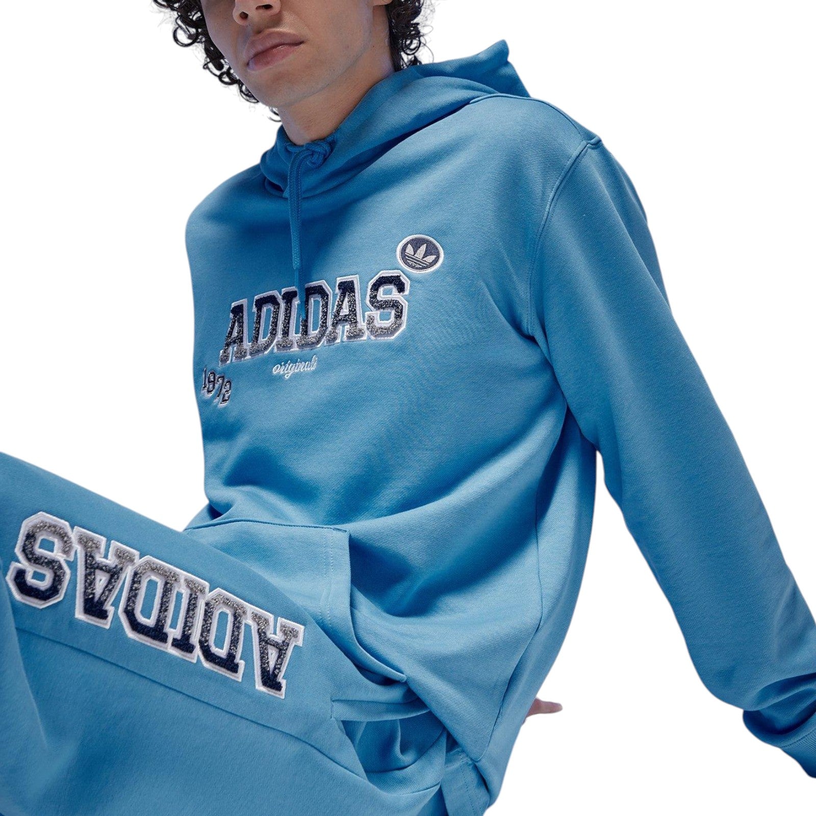 adidas Originals HD Graphic Badge Hoodie - Blue