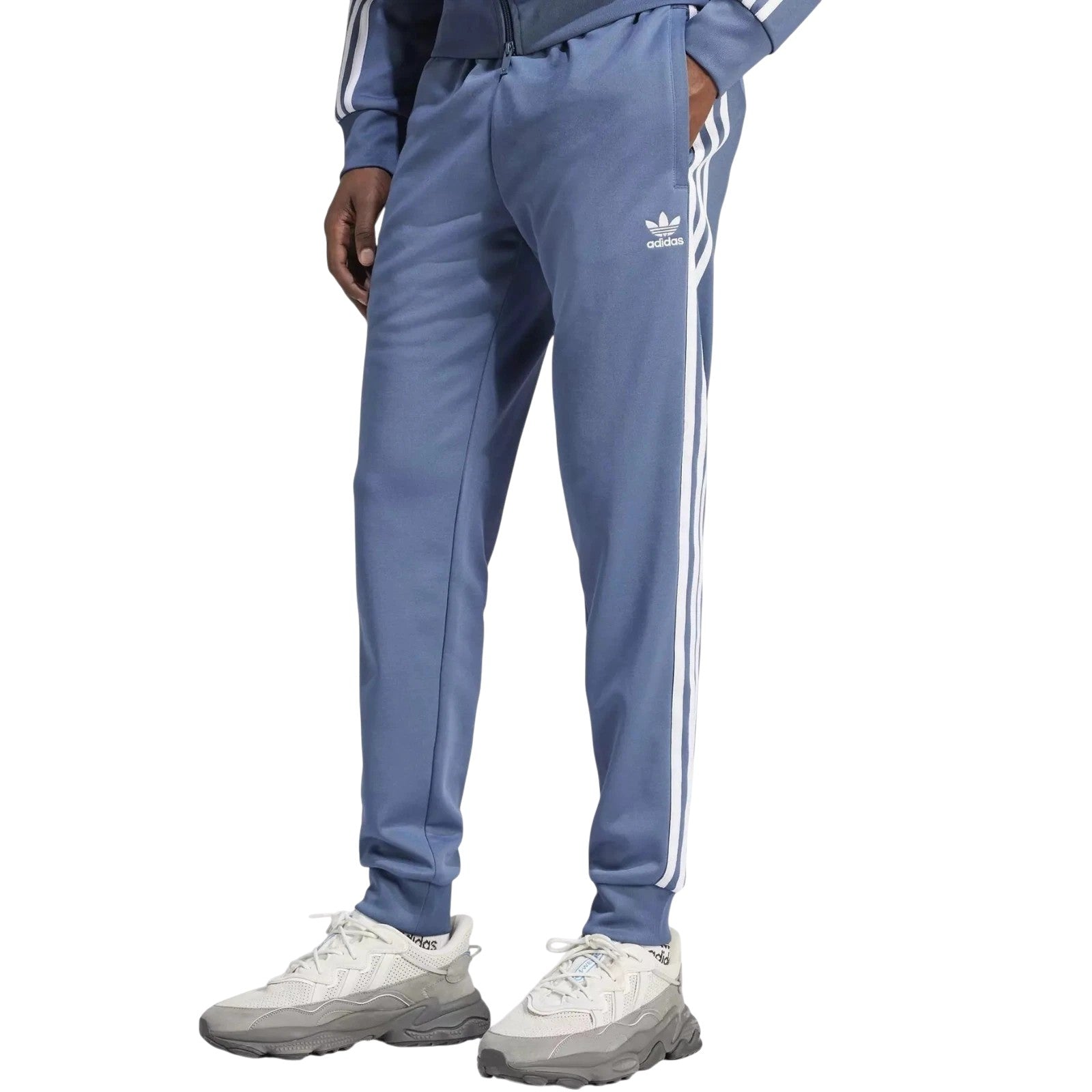 adidas Originals Men's Slim Fit Superstar Track Pants - Blue