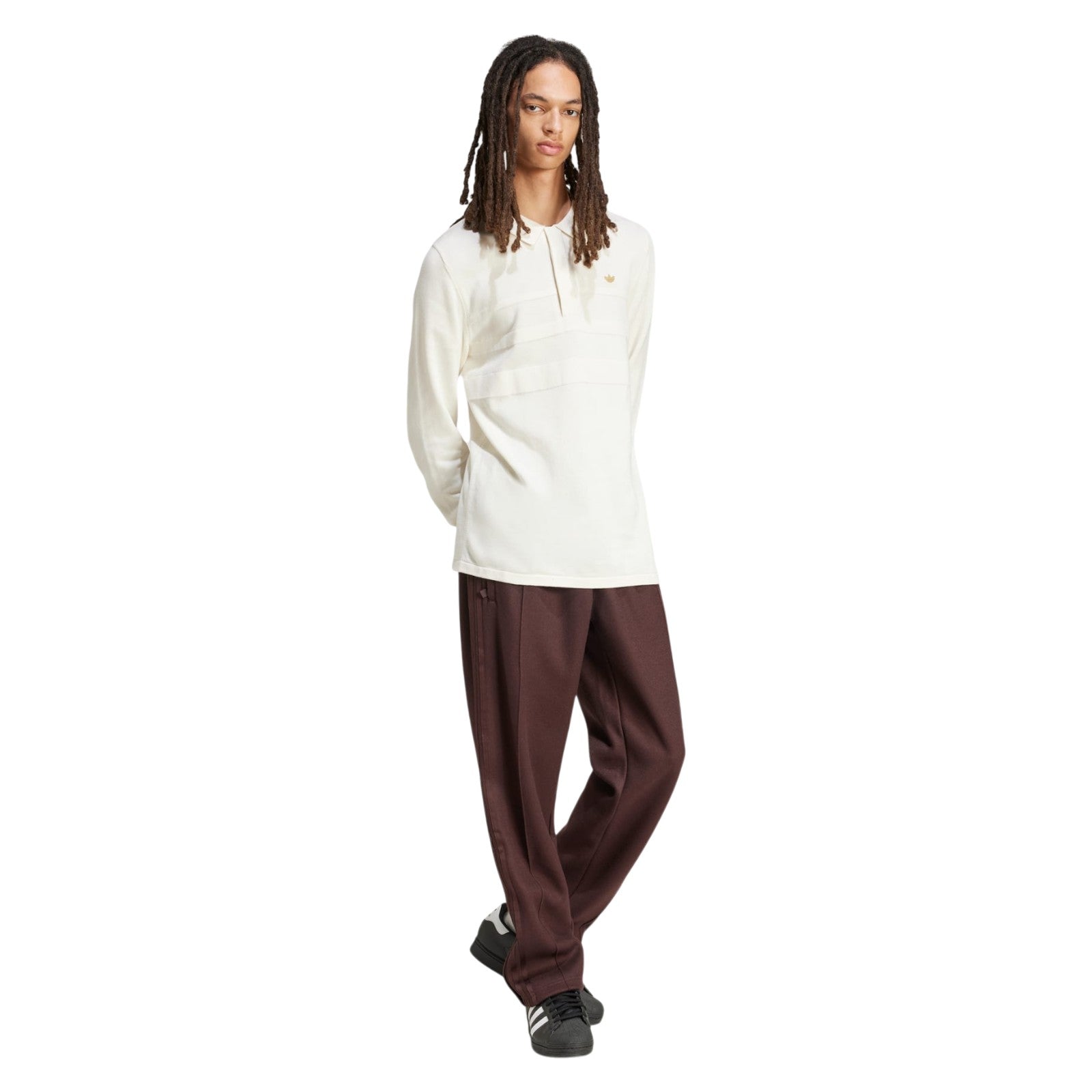 adidas Originals Long Sleeve Polo Shirt - White