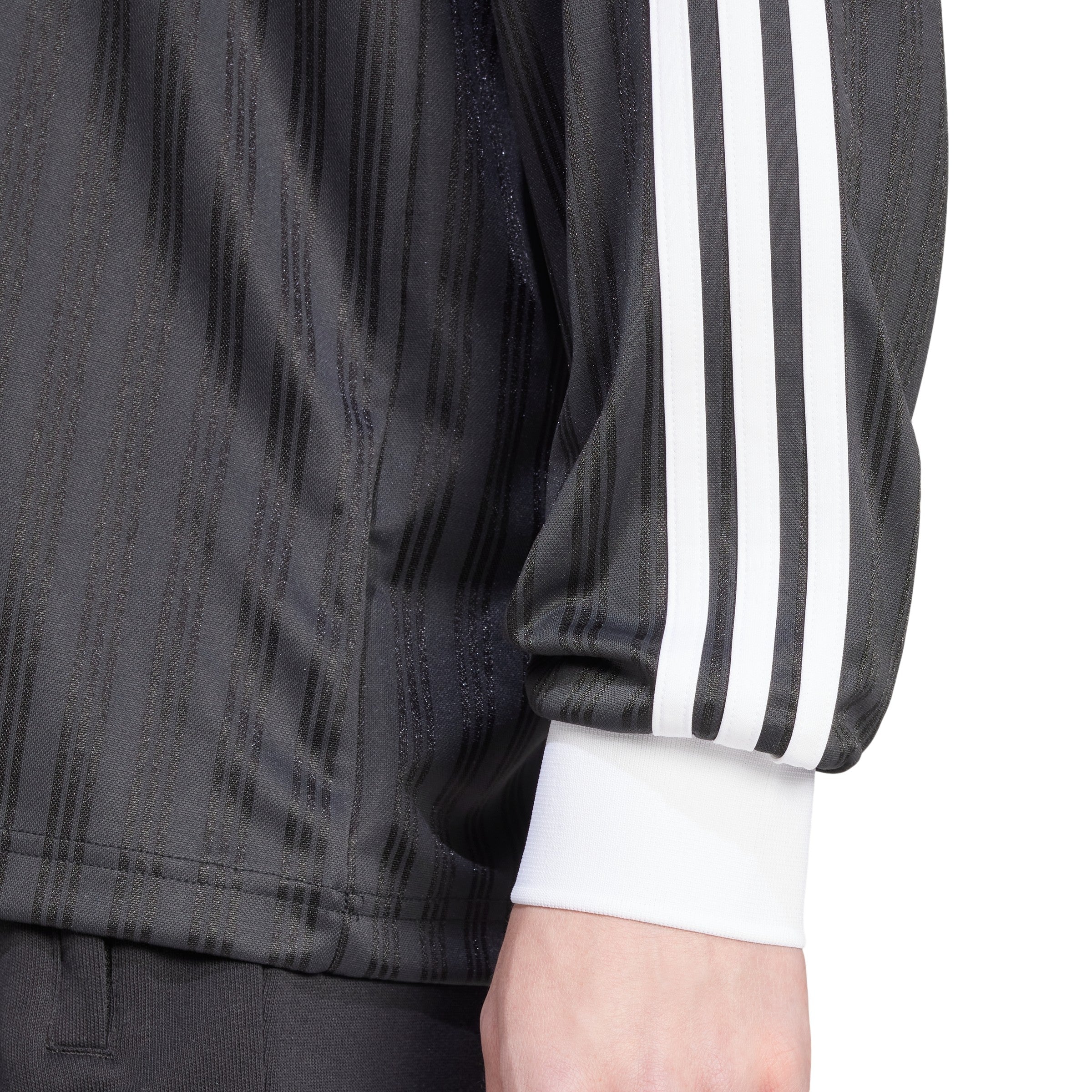 adidas Originals Adicolor Piqué Soccer Long Sleeve Tee - Black