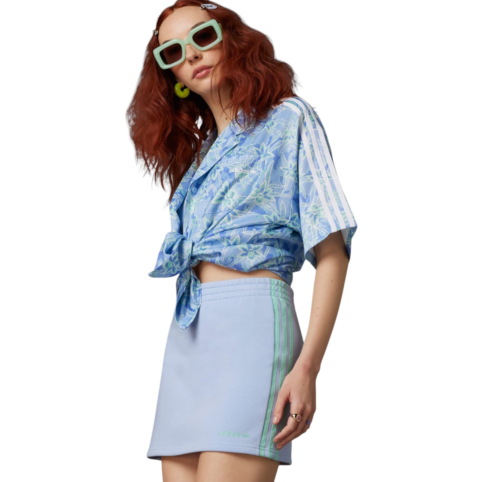 adidas Originals Women's Island Club Mini Skirt - Blue