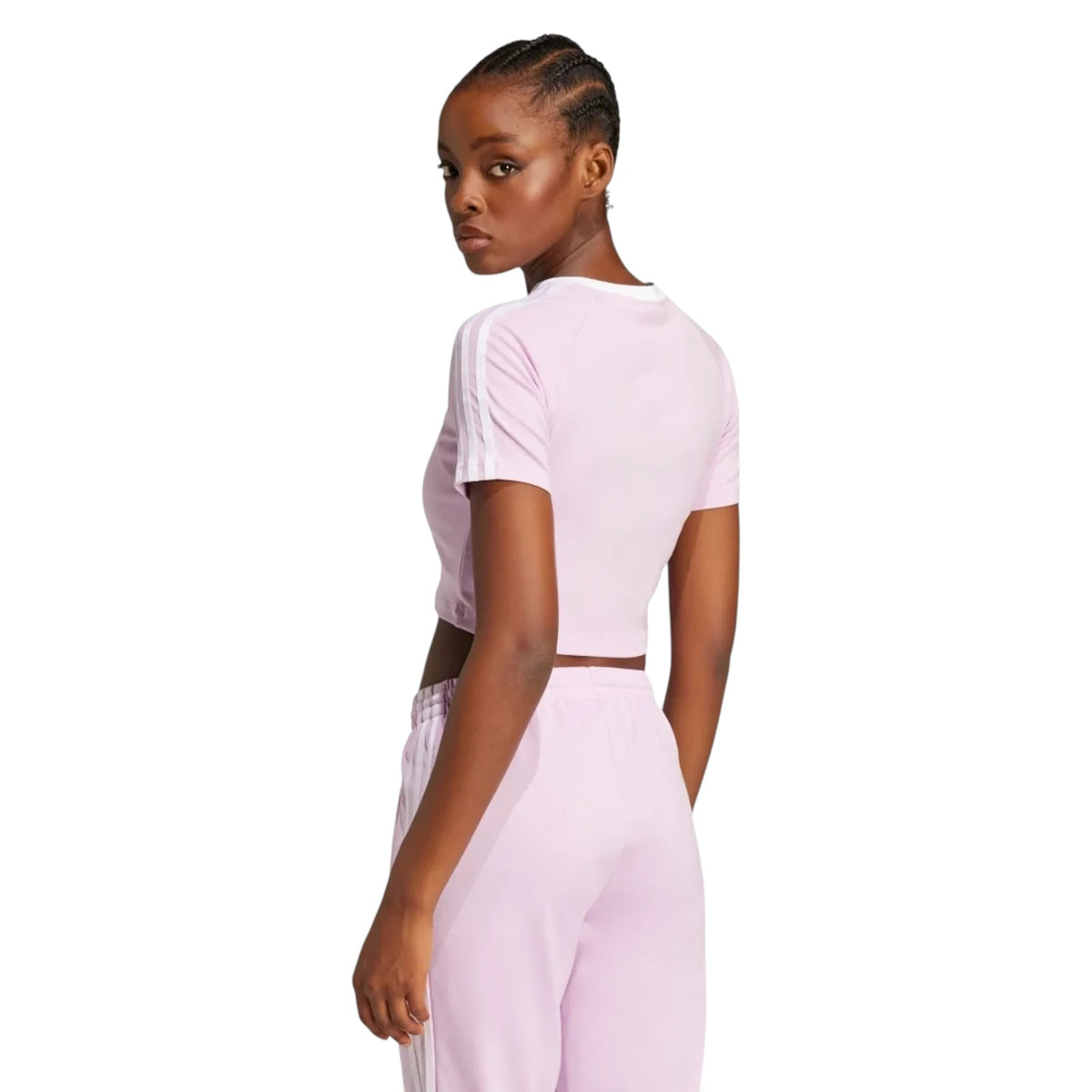 adidas Originals Women's 3-Stripes Baby Tee - Pink