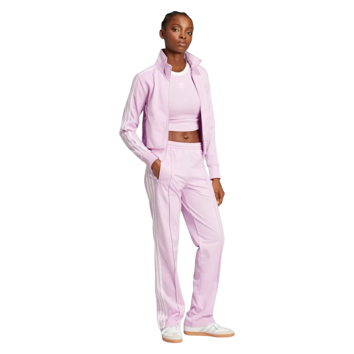 adidas Originals Women's 3-Stripes Baby Tee - Pink