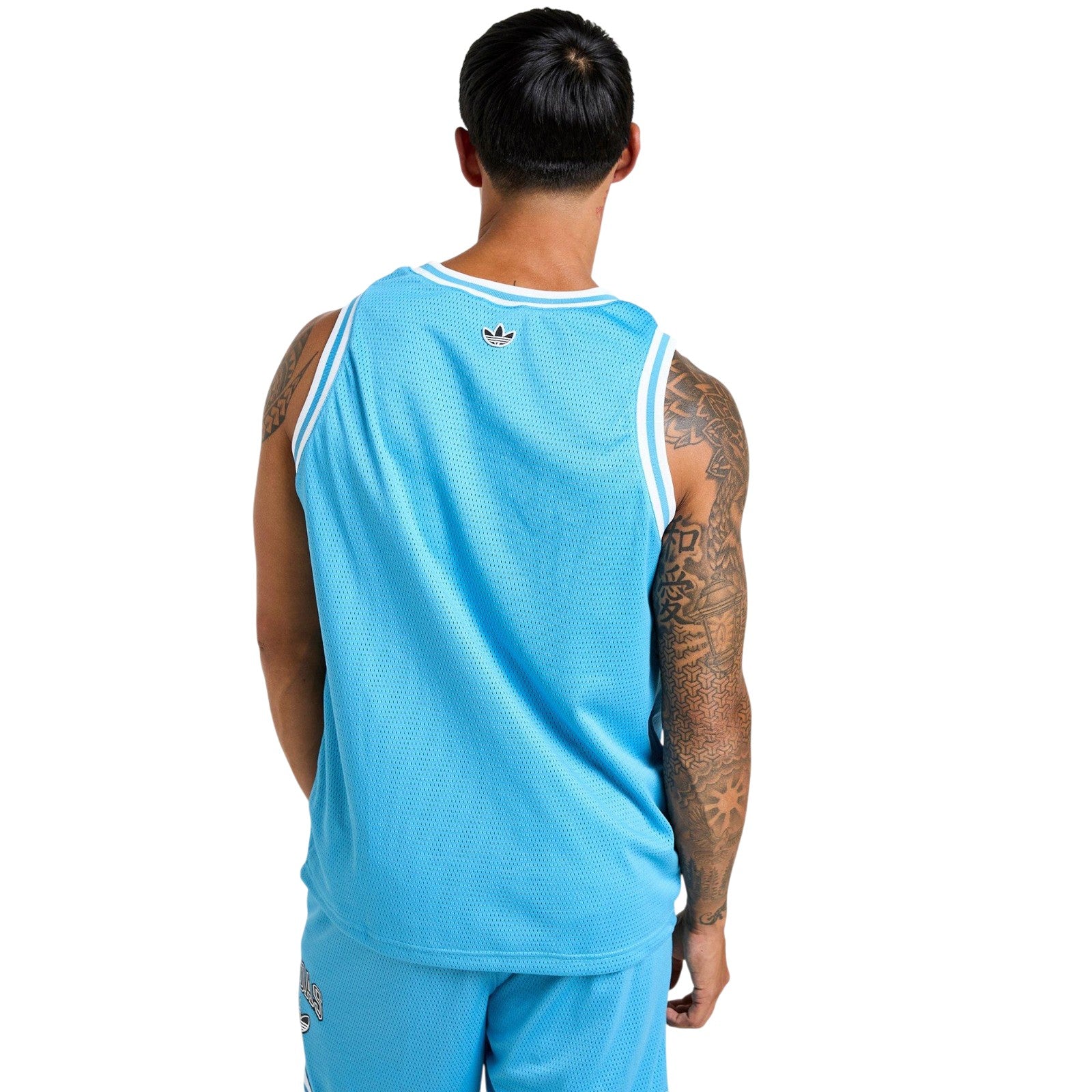 adidas Originals Men's Arch Basketball Tank Top - Blue