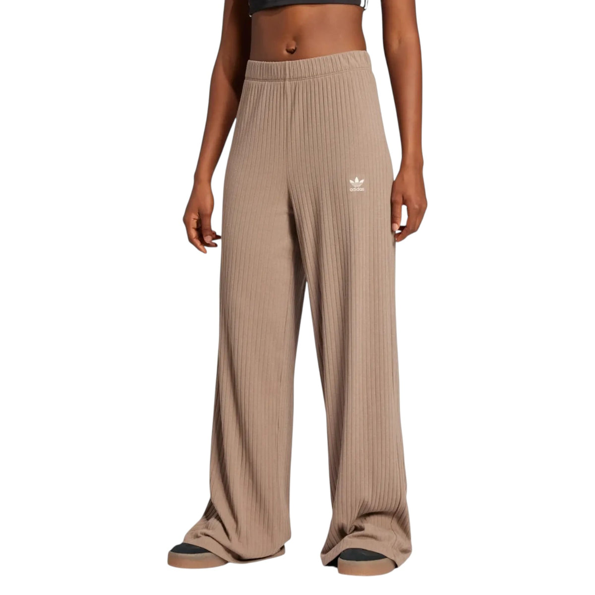 adidas Originals Women's Essentials Wide Rib Pants - Brown
