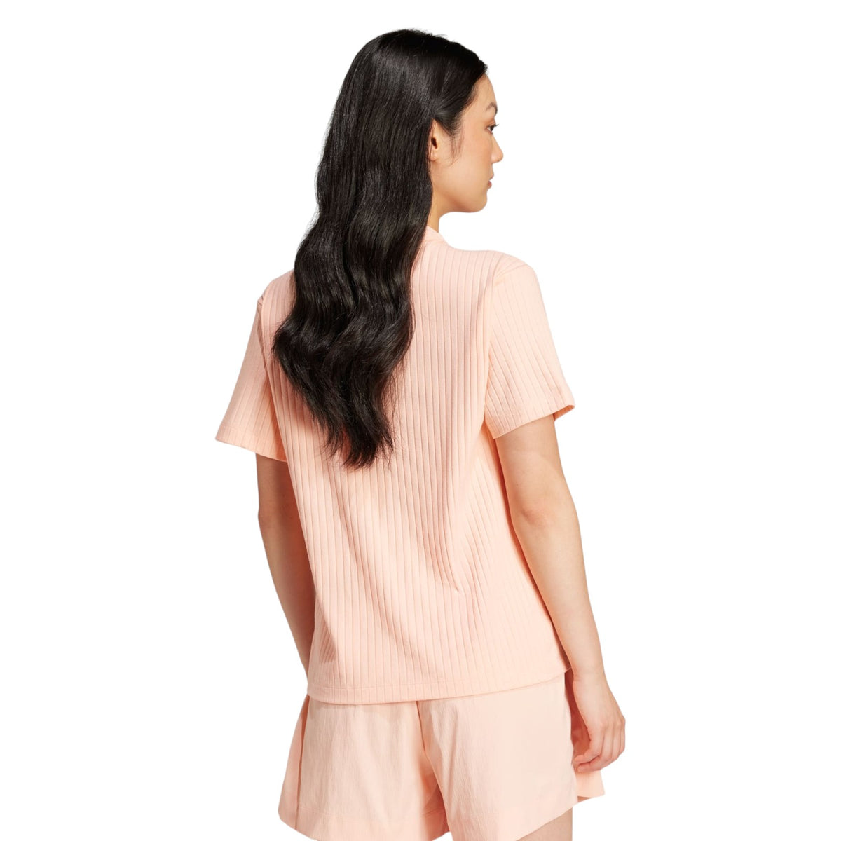 adidas Originals Women's Essentials Wide Rib Tee - Pink