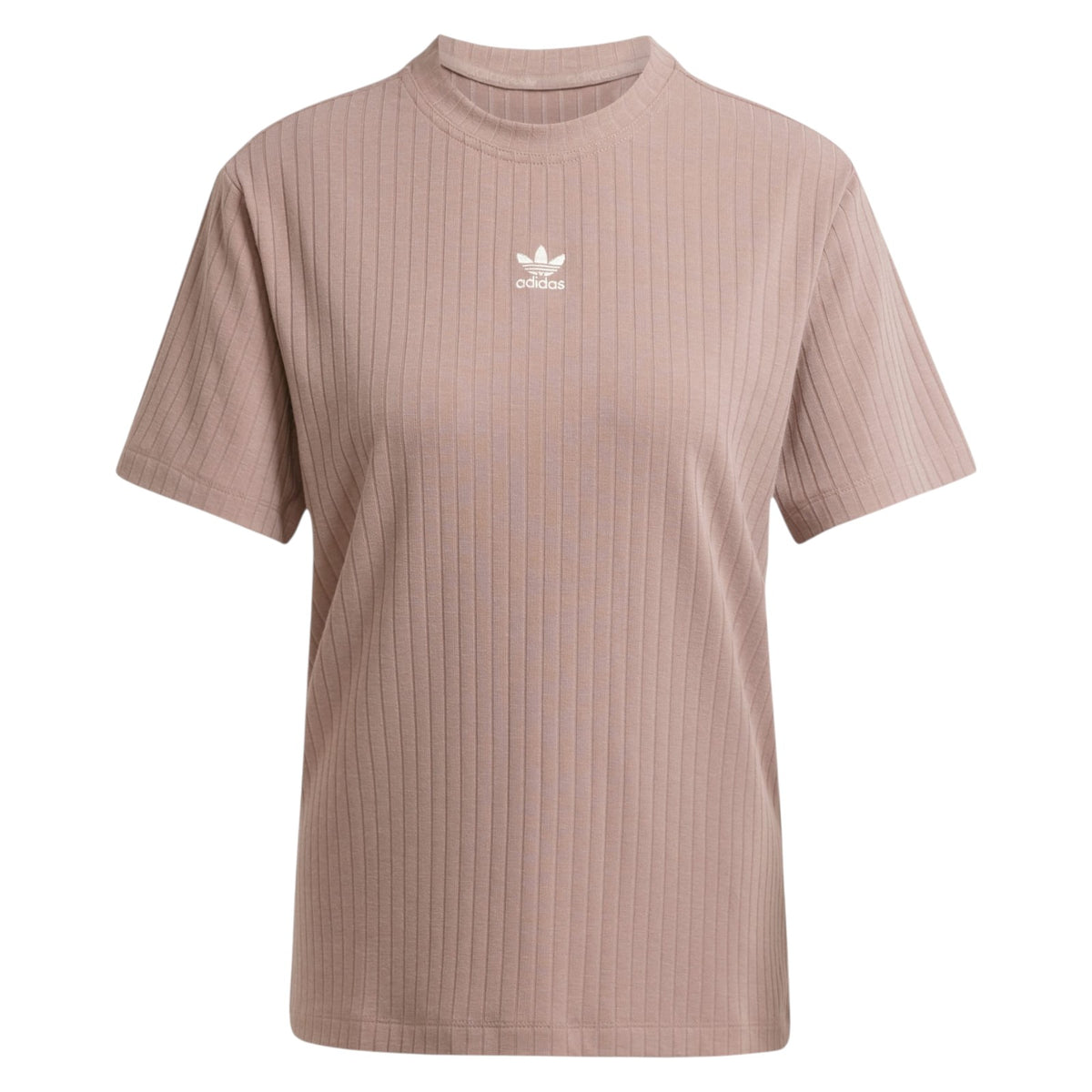 adidas Originals Women's Essentials Wide Rib Tee - Brown