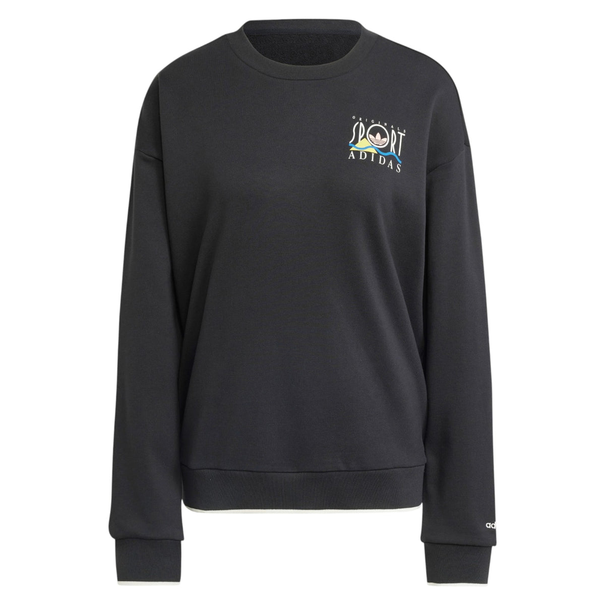 adidas Originals Women's Graphic Sports Sweatshirt - Black