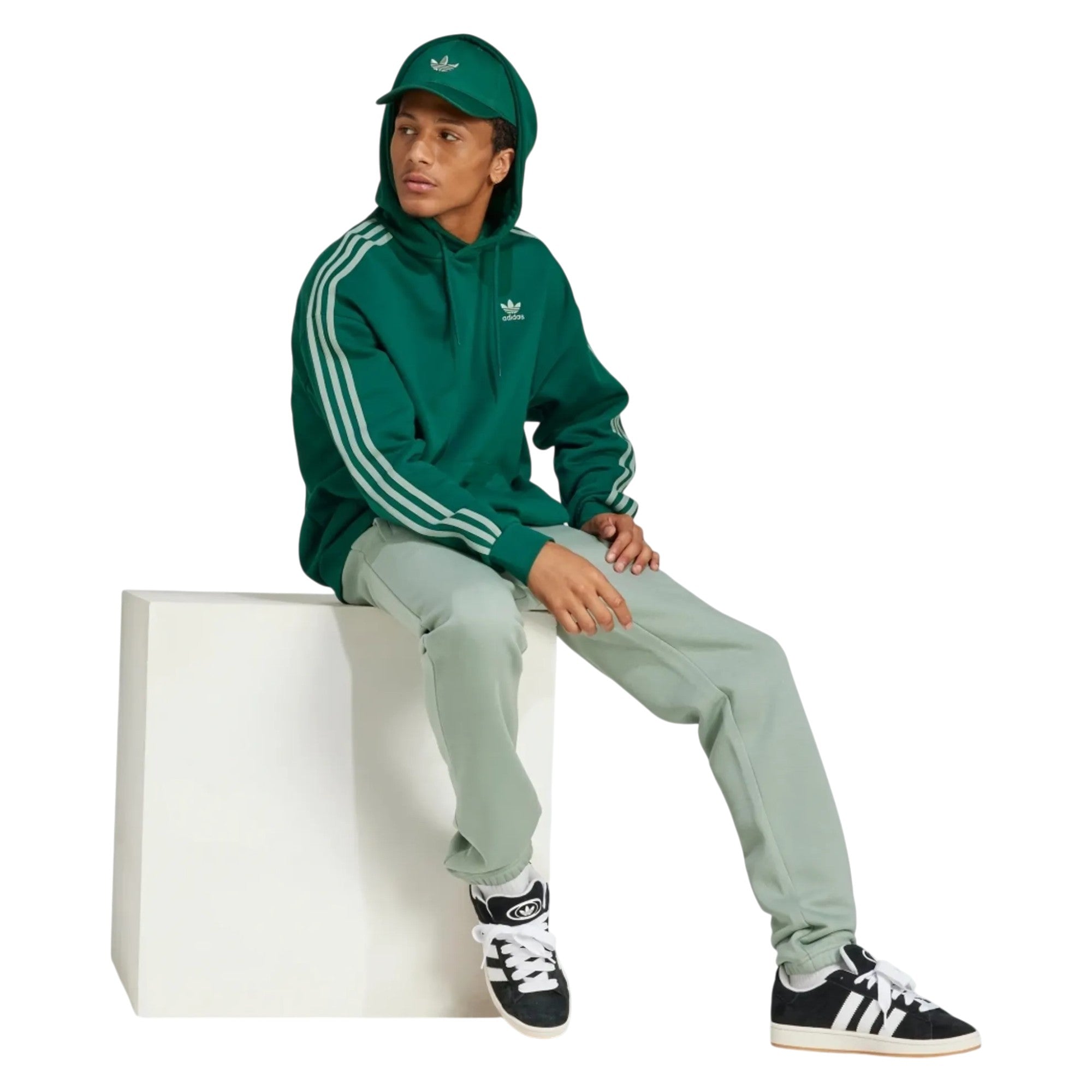 adidas Originals Men's Trefoil Essentials Joggers - Silver Green