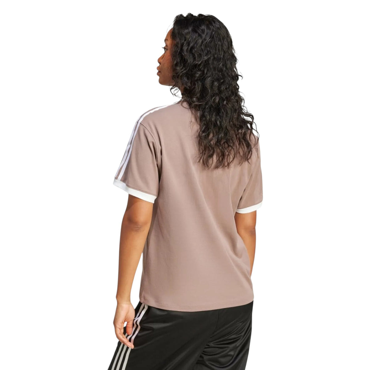 adidas Originals Women's 3-Stripes T-Shirt - Brown