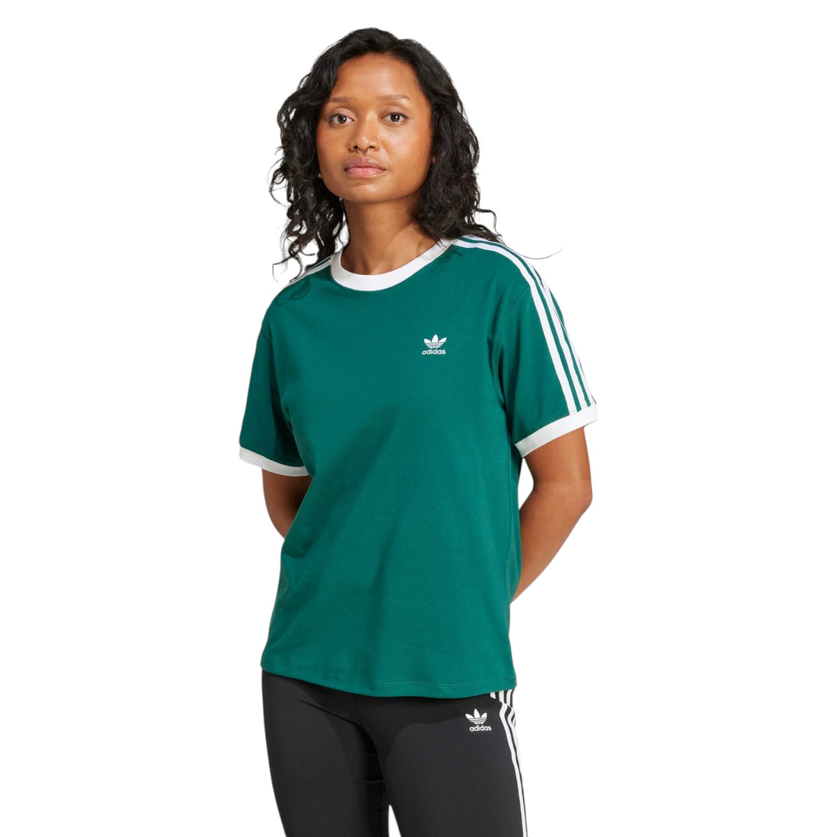 adidas Originals Women's 3-Stripes Tee - Green