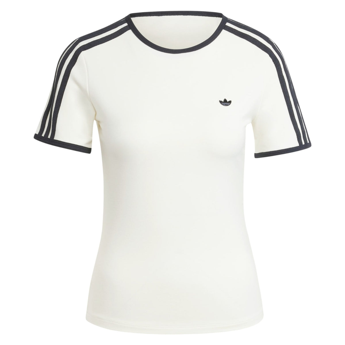 adidas Originals Women's Premium 3-Stripes Cali T-Shirt - White
