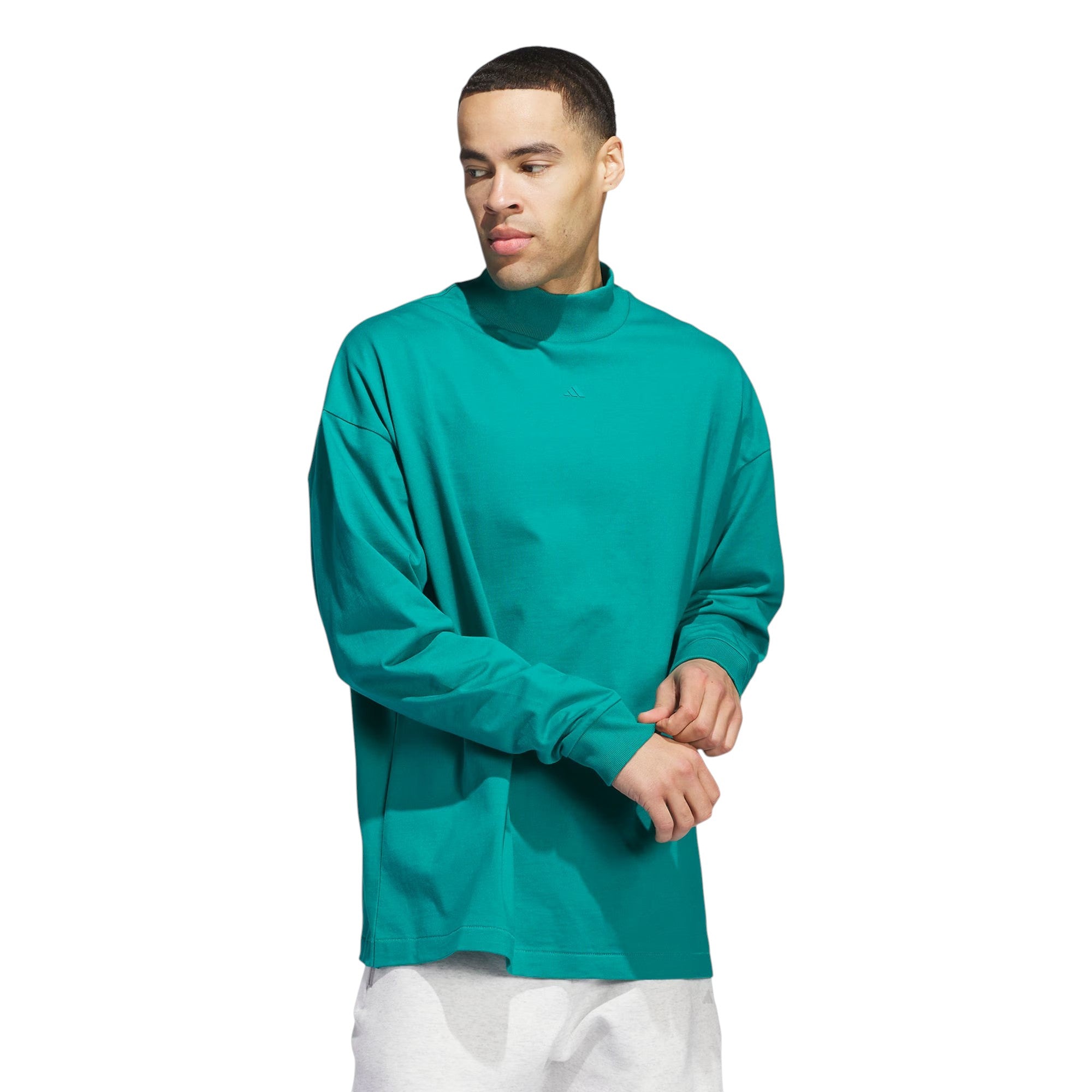 adidas Basketball Long Sleeve Top - Green