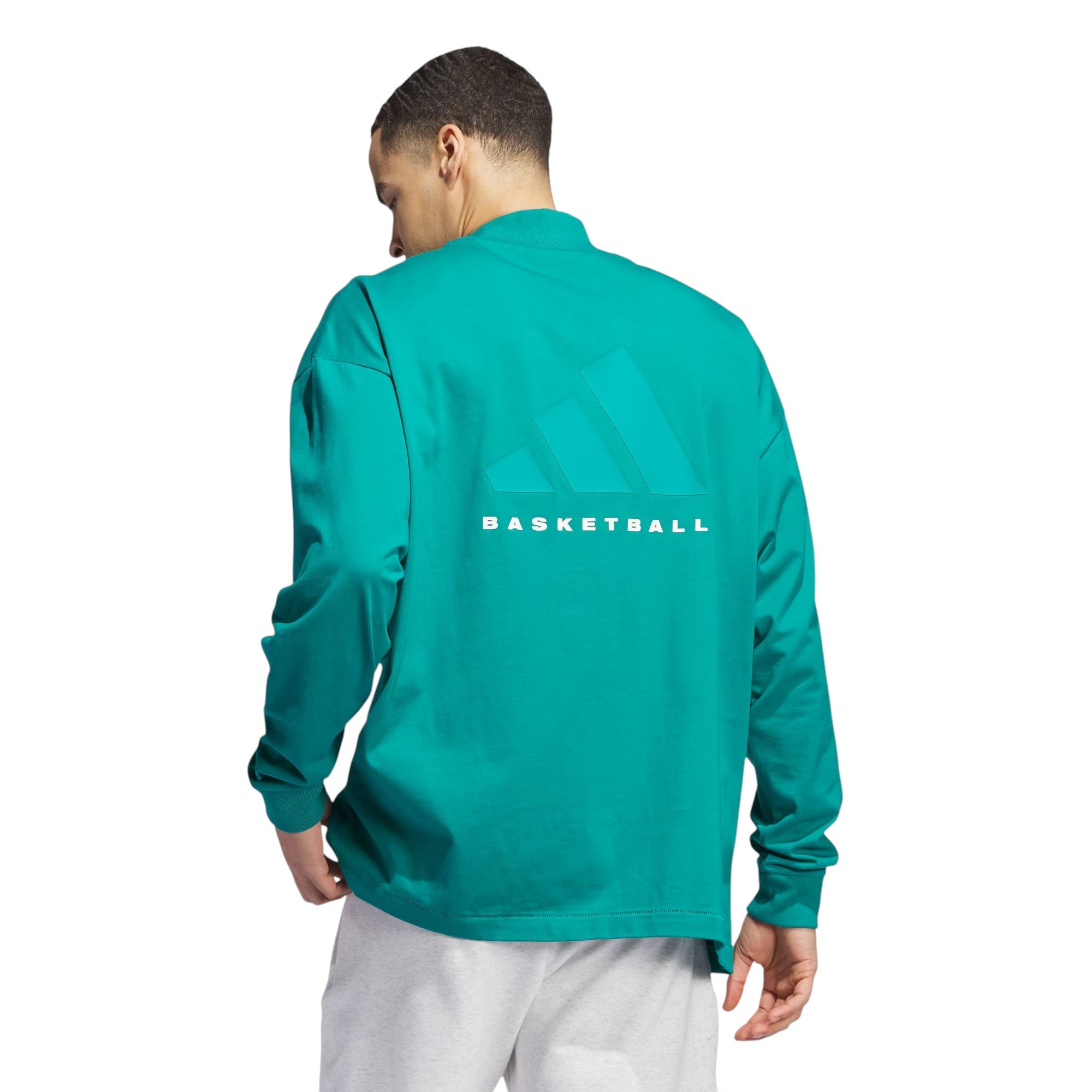adidas Basketball Long Sleeve Top - Green