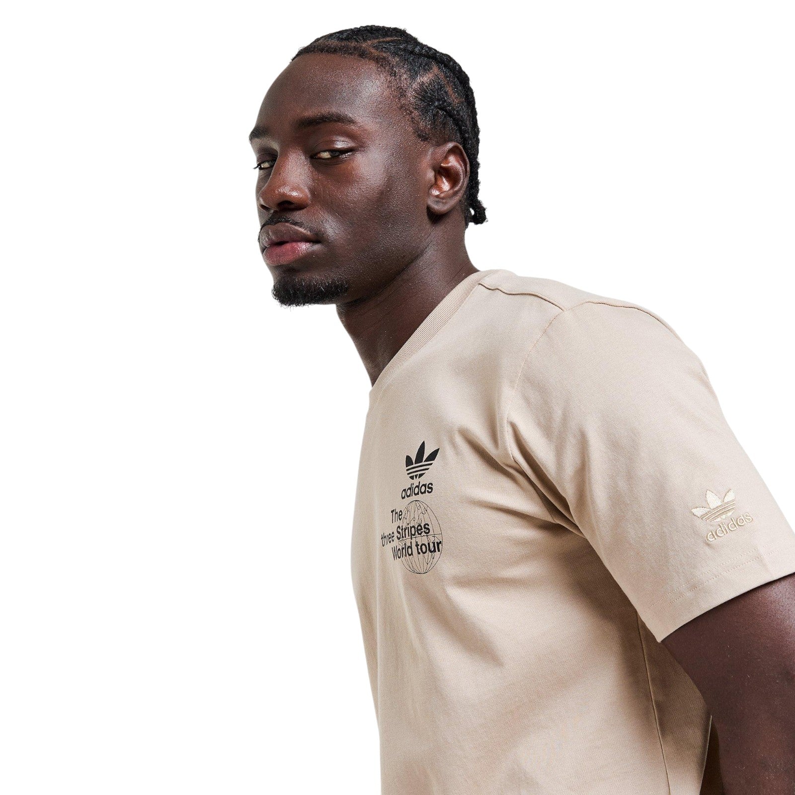 adidas Originals Men's Graphic Cotton T-Shirt - Trace Khaki