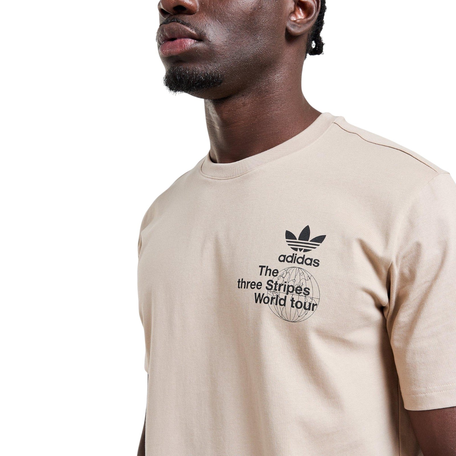 adidas Originals Men's Graphic Cotton T-Shirt - Trace Khaki