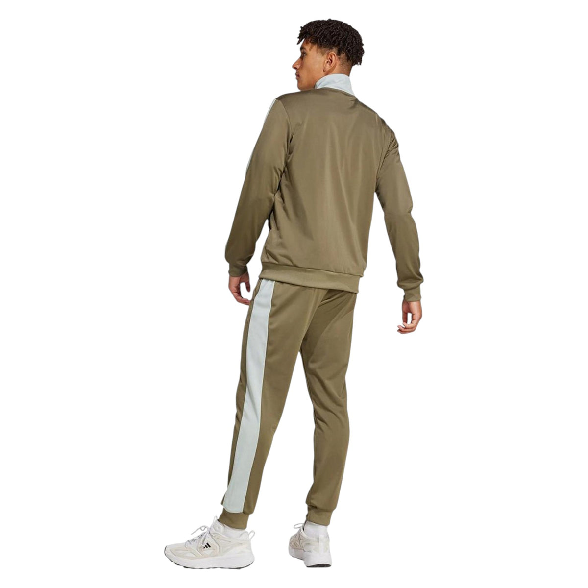 adidas Men's Colourblock Tracksuit - Olive Strata