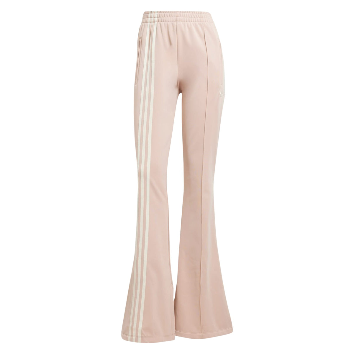 adidas Originals 3-Stripes Flared Firebird Track Pants - Beige