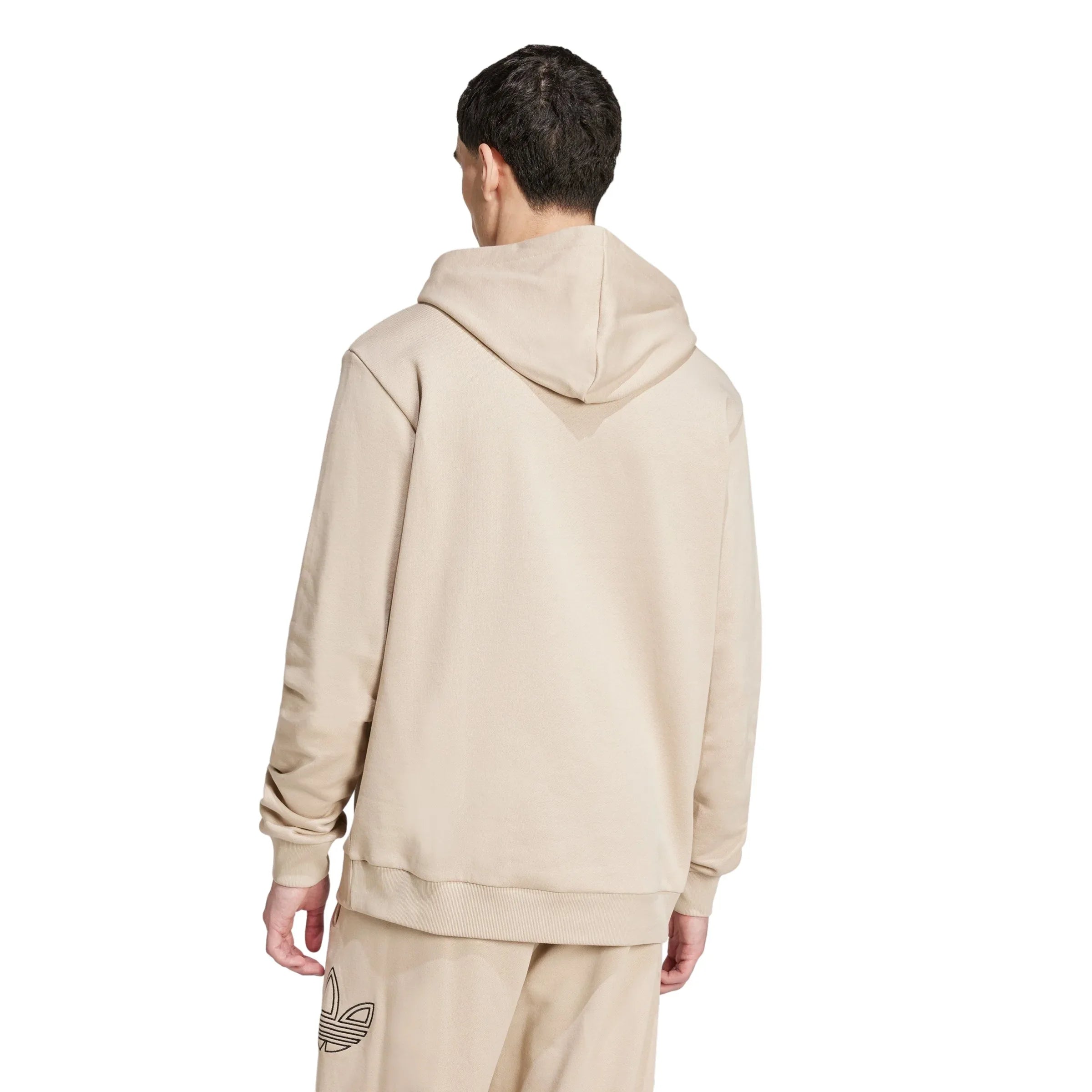 adidas Originals Outlined Trefoil Hoodie - Wonder Beige - ViaductClothing