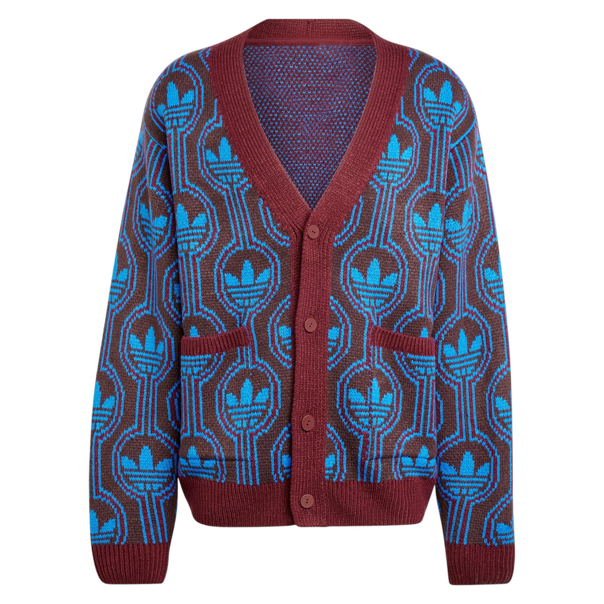 adidas Originals 70s Trefoil Cardigan - Red