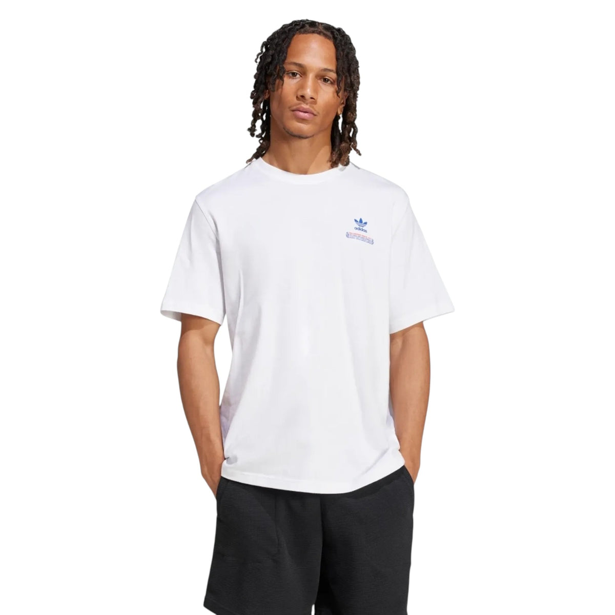 adidas Originals Pizza Graphic Trefoil T-Shirt - White