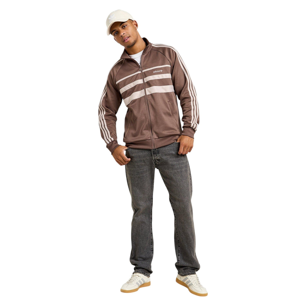adidas Originals Men's First Track Top - Brown