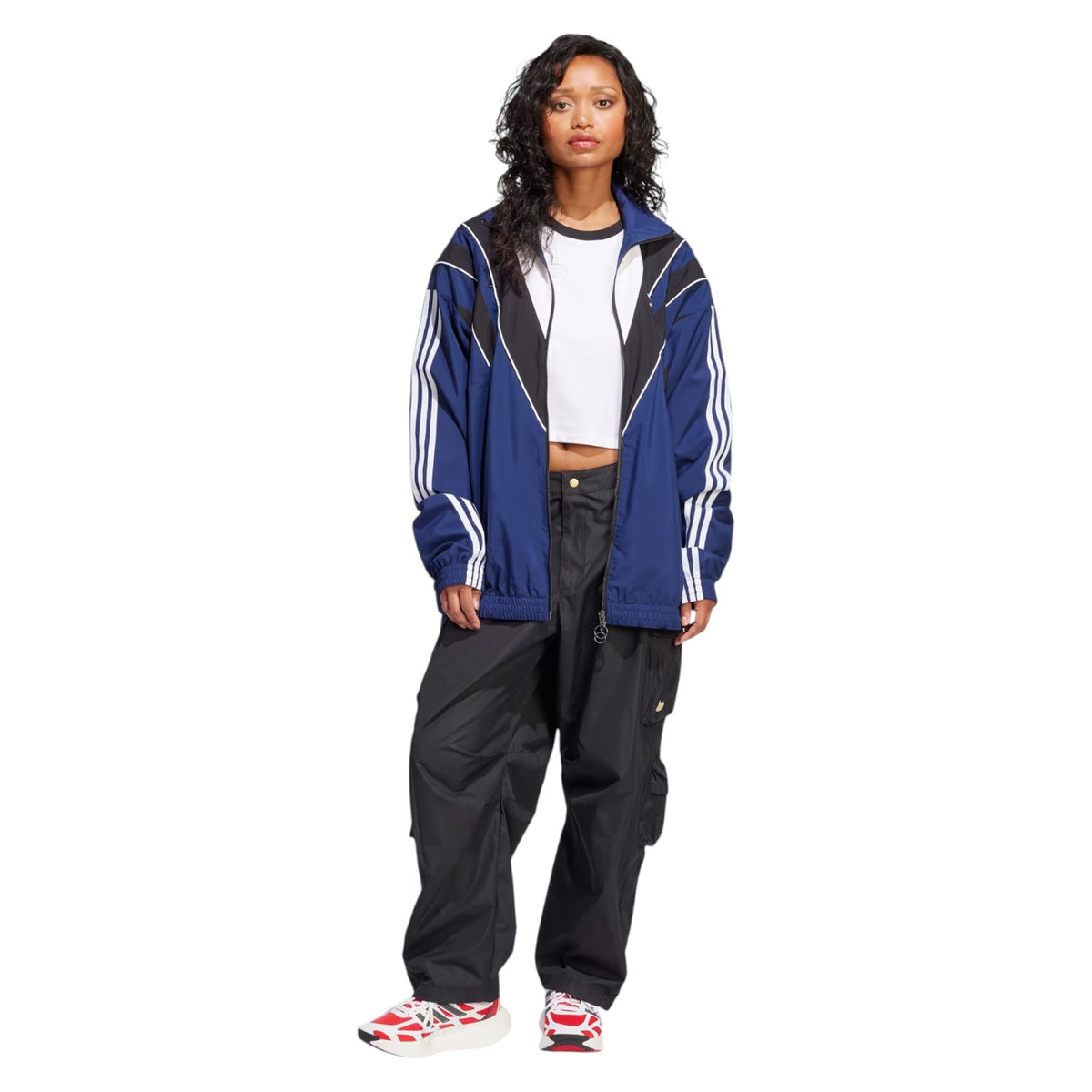 adidas Originals Unisex Rasant Cut Line Track Top - Navy