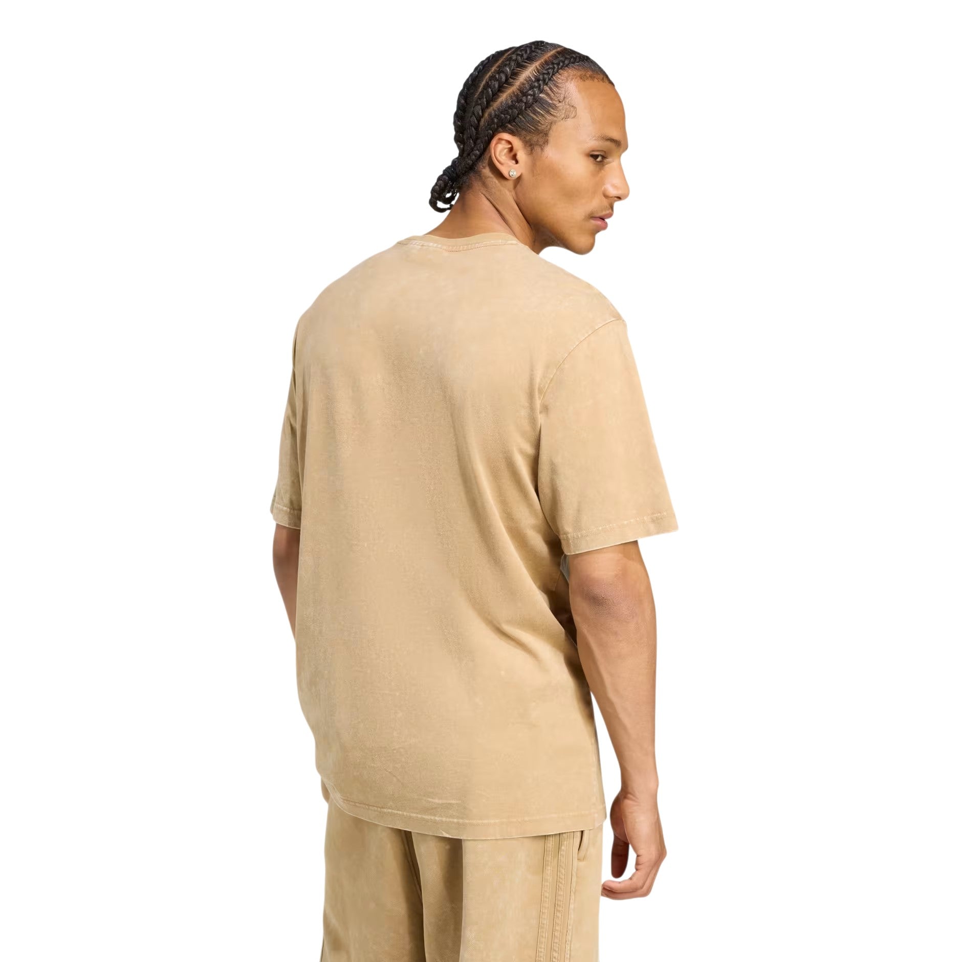 adidas Originals Washed Crew Neck T Shirt - Cardboard Brown
