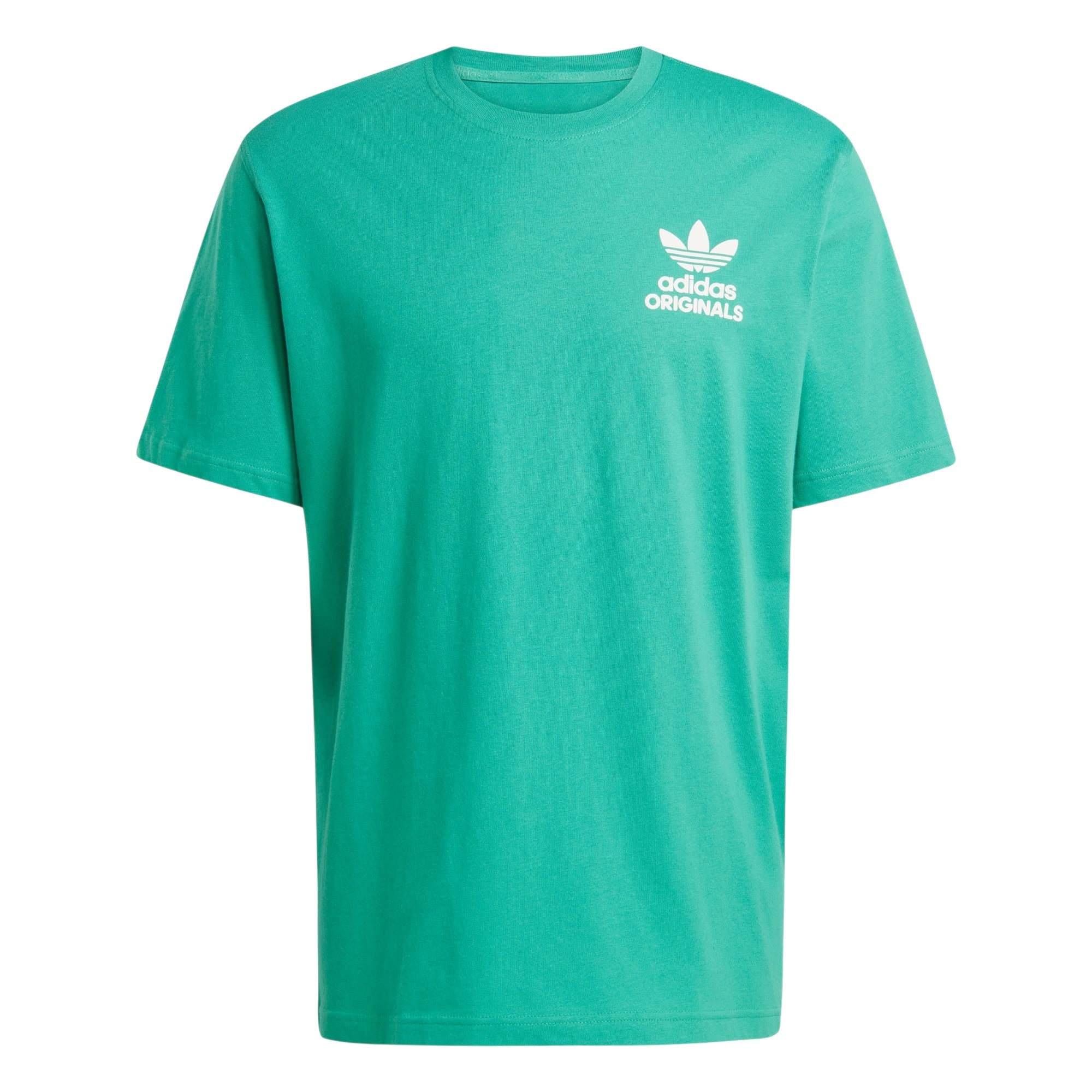 adidas Originals Jazz Club Tee Retro Graphic Football T Shirt - Green