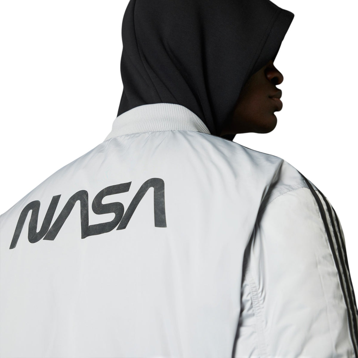 adidas Juventus x NASA-inspired LFSTLR Reversible Bomber Jacket - Black