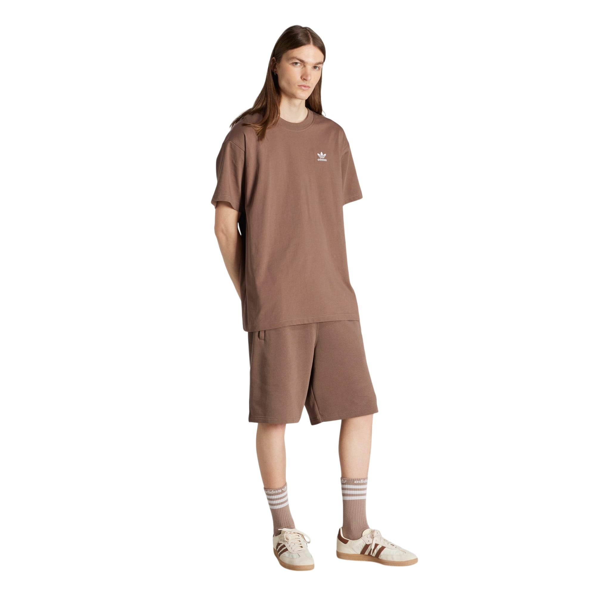 adidas Originals Essential Color Logo Oversized T-Shirt - Earth Strata