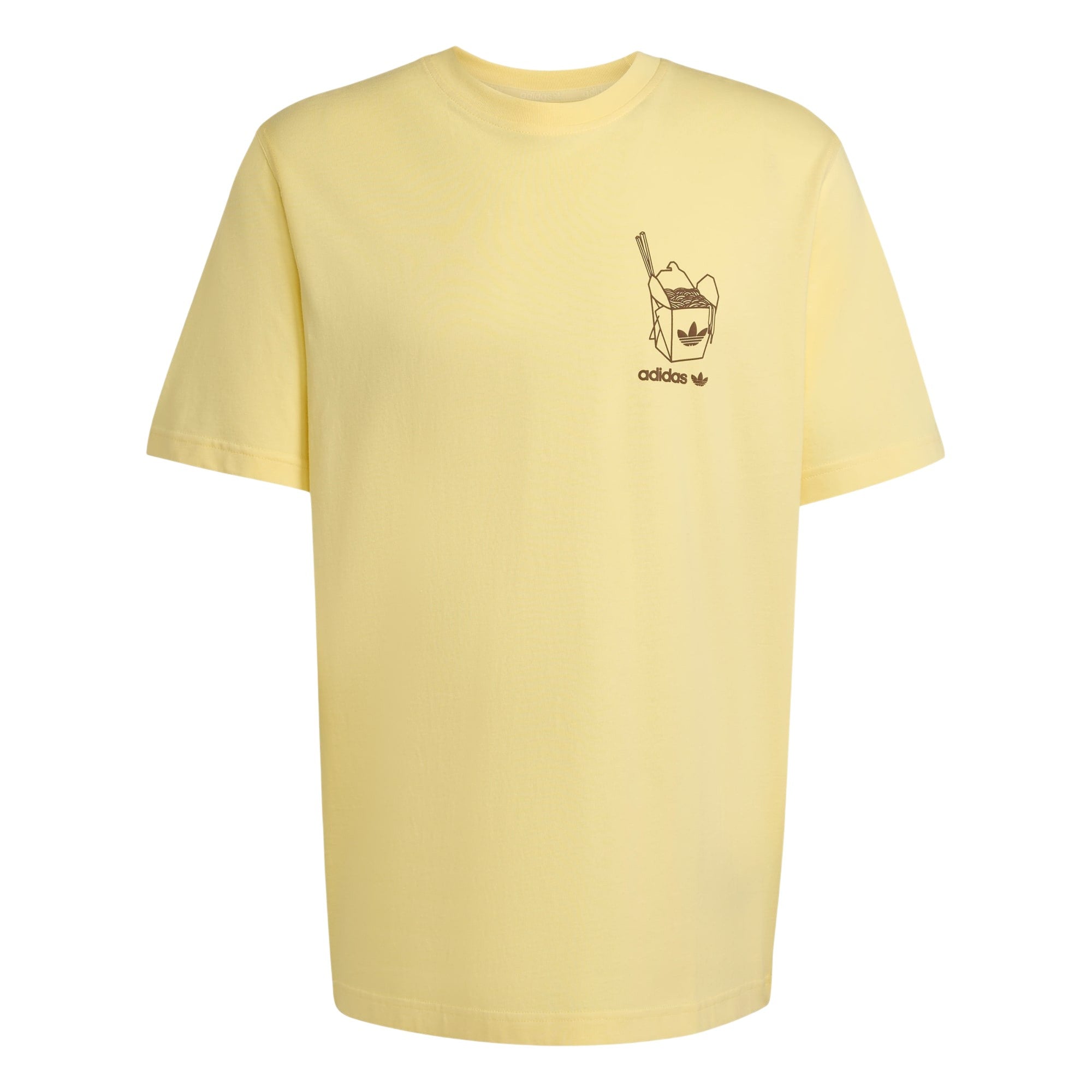 adidas Originals Ramen Box Graphic Loose T-Shirt - Yellow