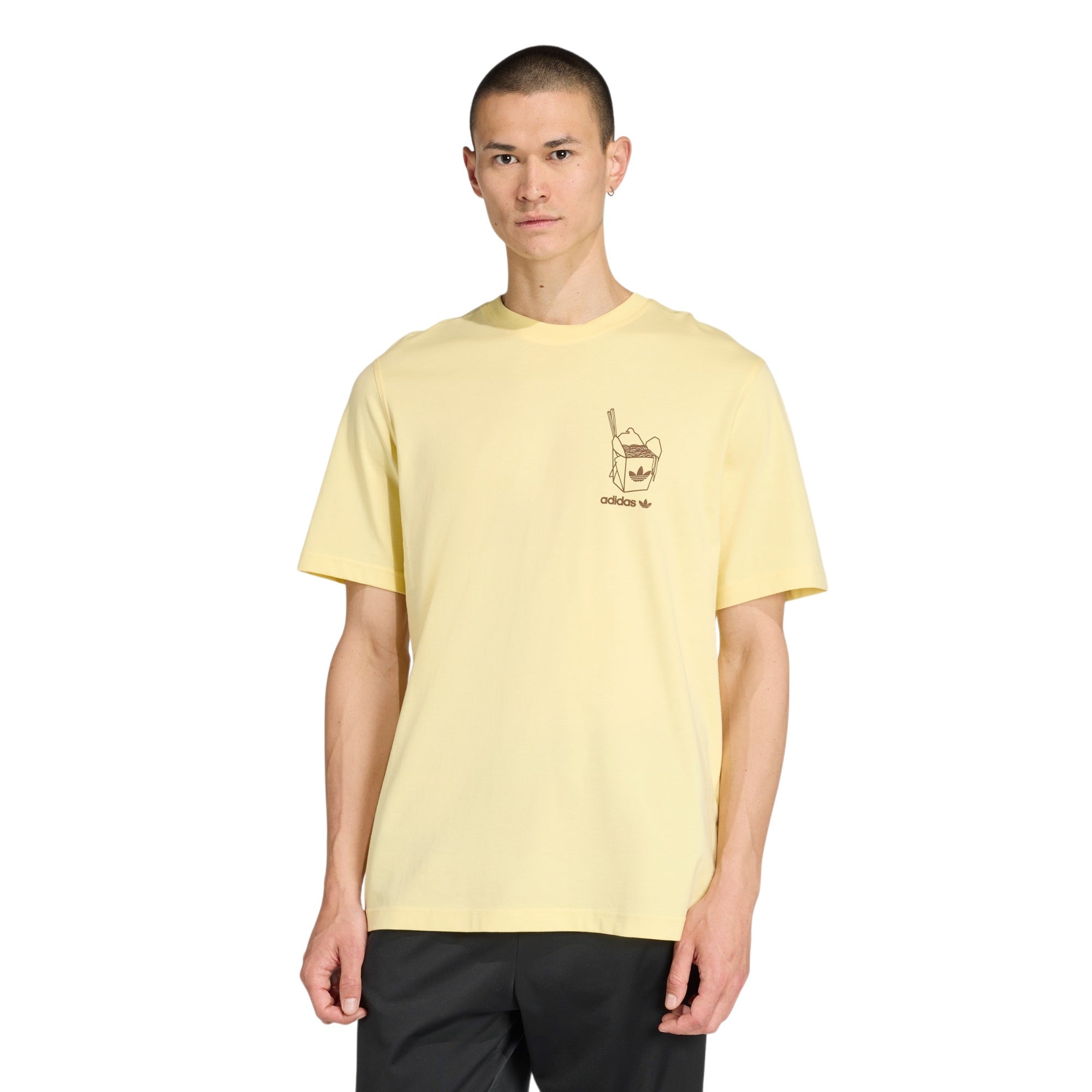 adidas Originals Ramen Box Graphic Loose T-Shirt - Yellow