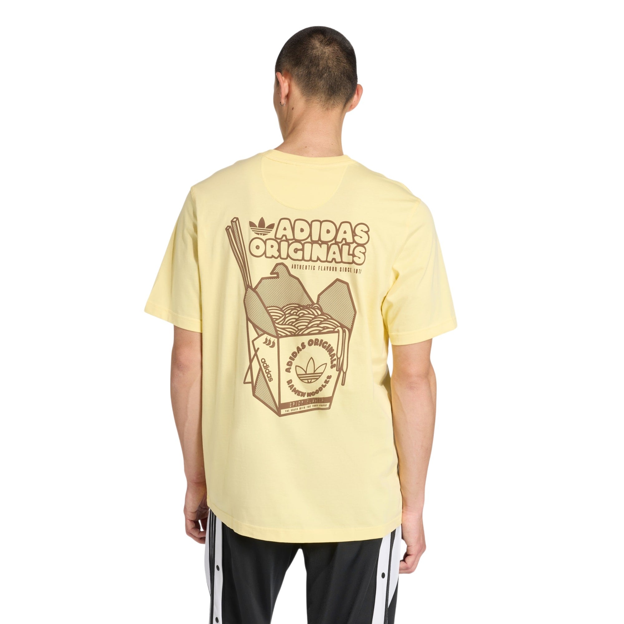 adidas Originals Ramen Box Graphic Loose T-Shirt - Yellow