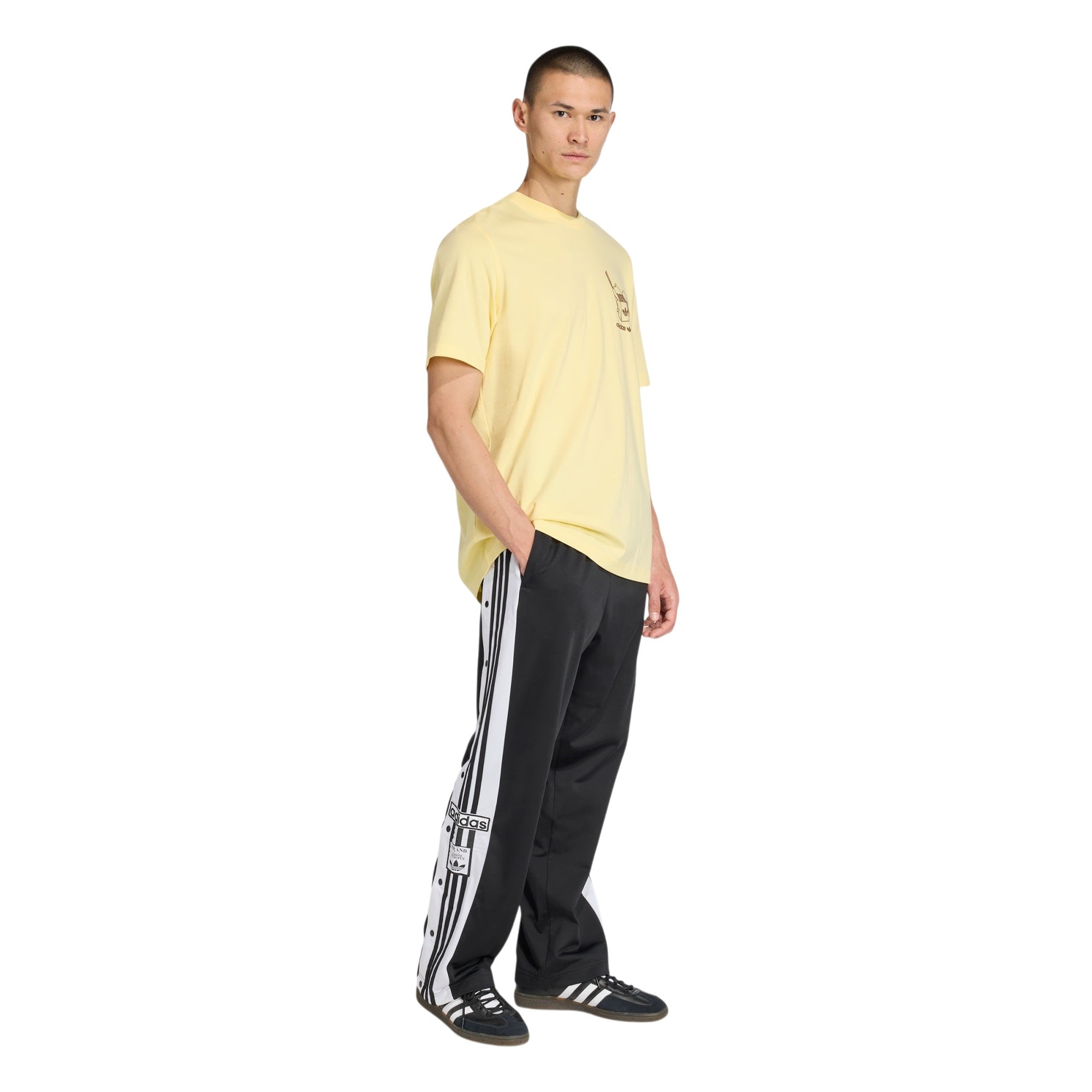 adidas Originals Ramen Box Graphic Loose T-Shirt - Yellow