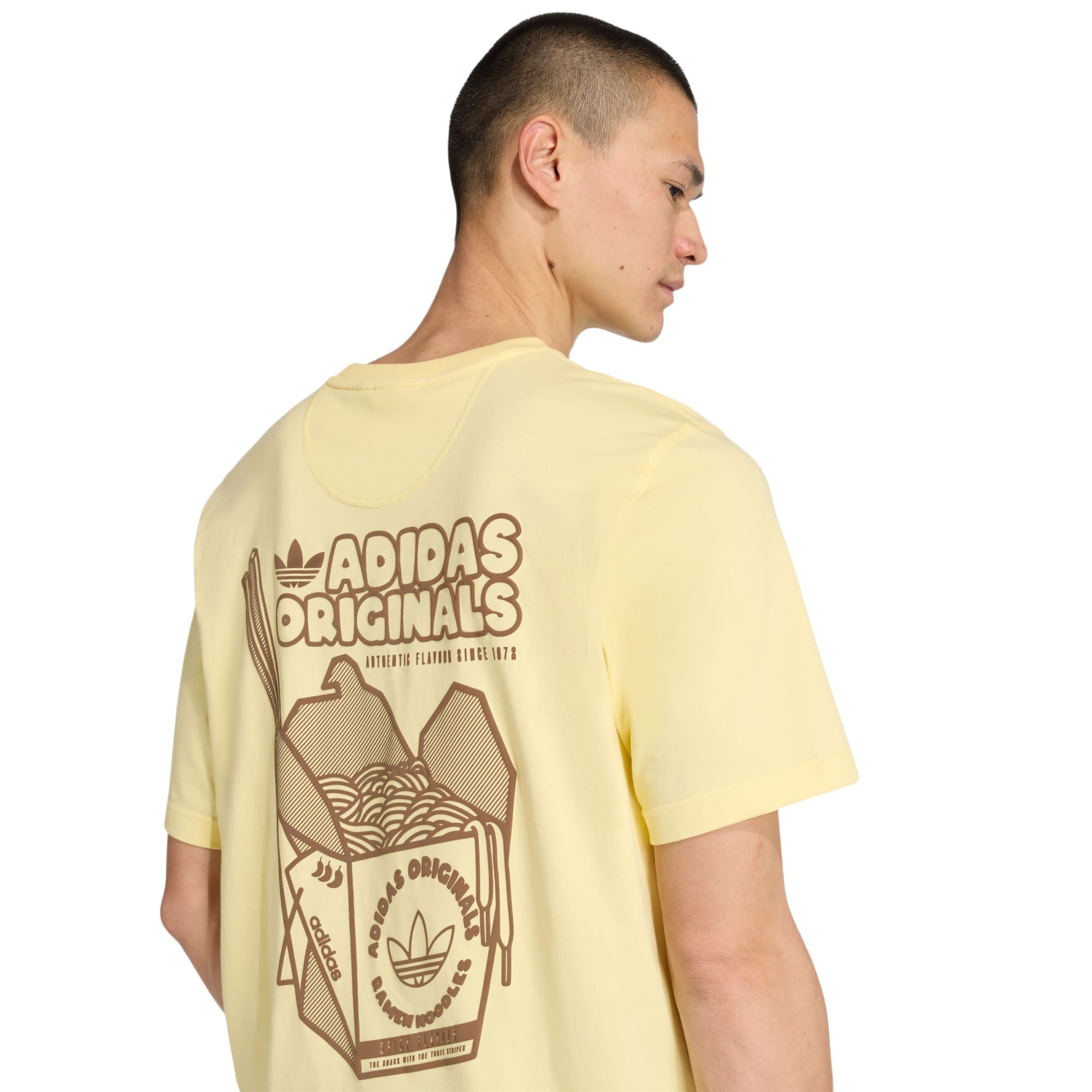 adidas Originals Ramen Box Graphic Loose T-Shirt - Yellow
