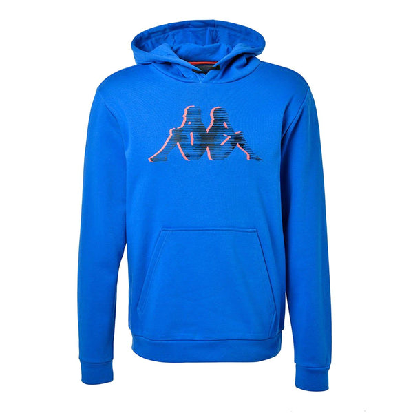 Kappa Giacomo Logo Hoodie Blue 304TUZ0 908 ViaductClothing