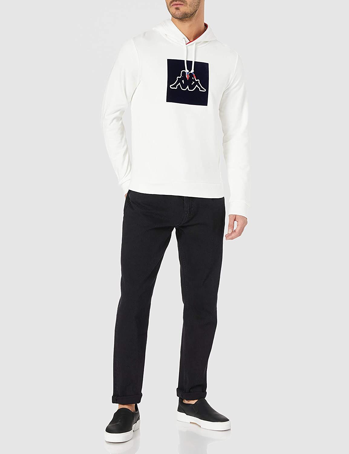 Kappa Igrazzi Logo Hoodie - White - ViaductClothing -  -  