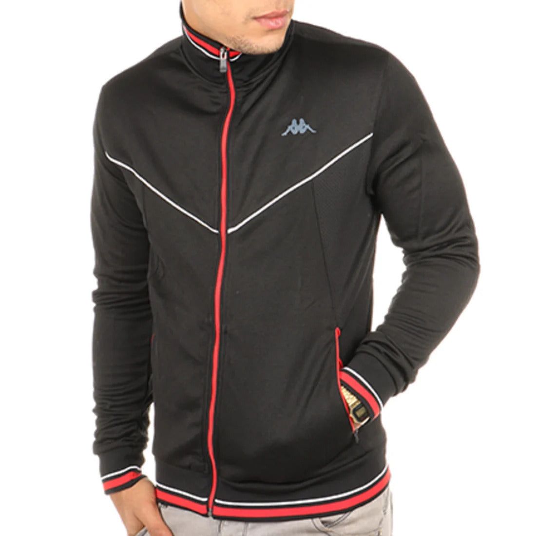 Kappa Krivers Track Jacket - Black - ViaductClothing -  -  