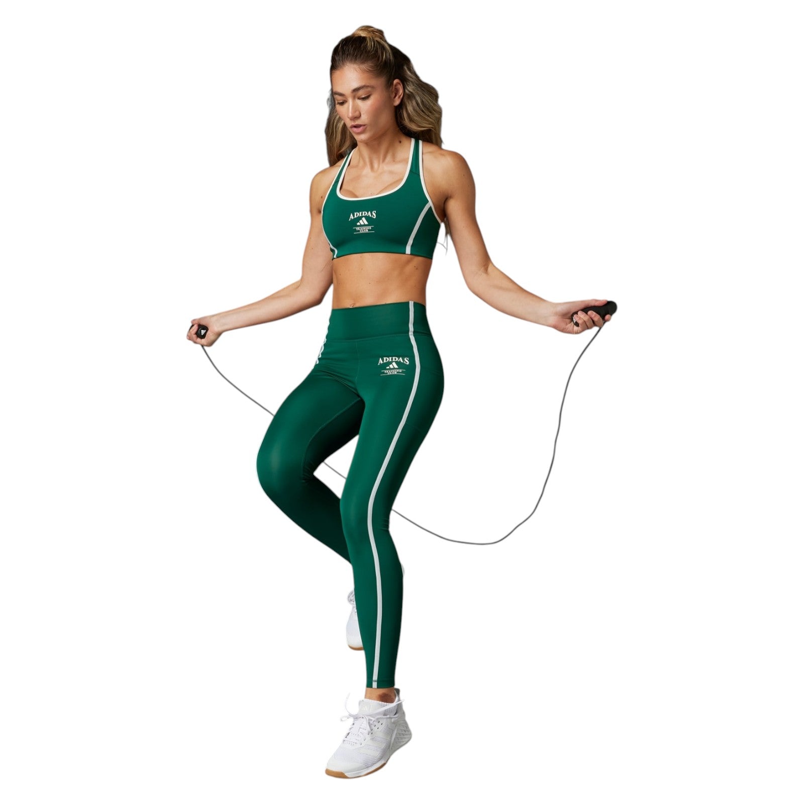 adidas Originals Women's Optime Heritage Full-Length Leggings - Collegiate Green
