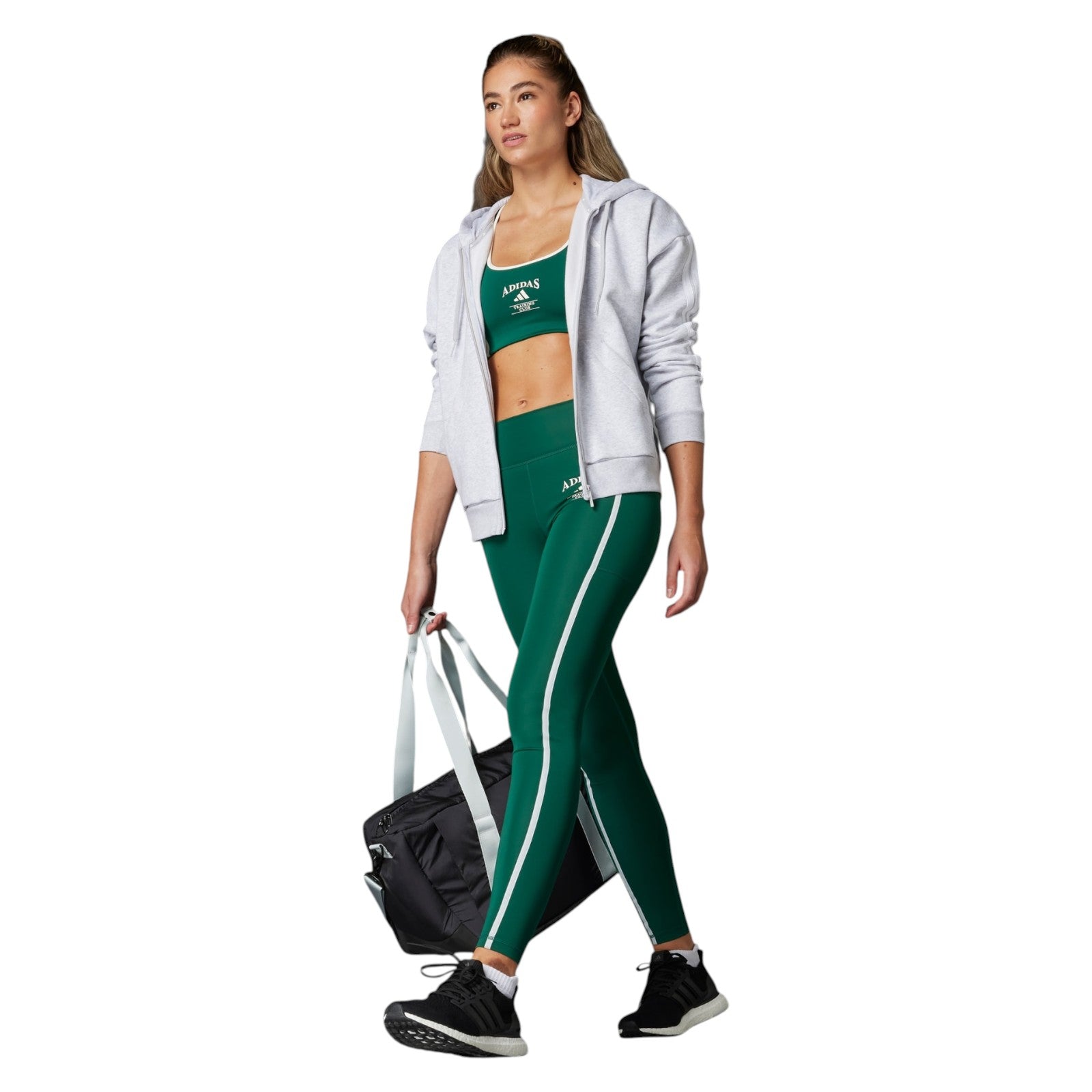 adidas Originals Women's Optime Heritage Full-Length Leggings - Collegiate Green