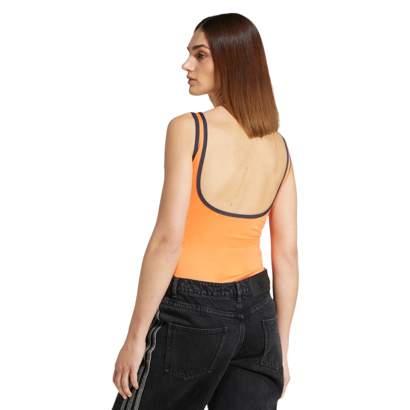 adidas Originals Women's Linear Logo Bodysuit - Orange
