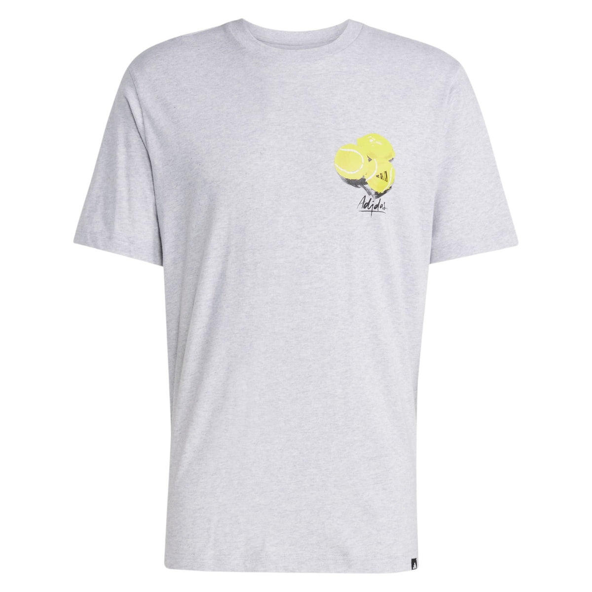 adidas Men's Lounge Still Life Lemons Graphic T-Shirt - Light Grey