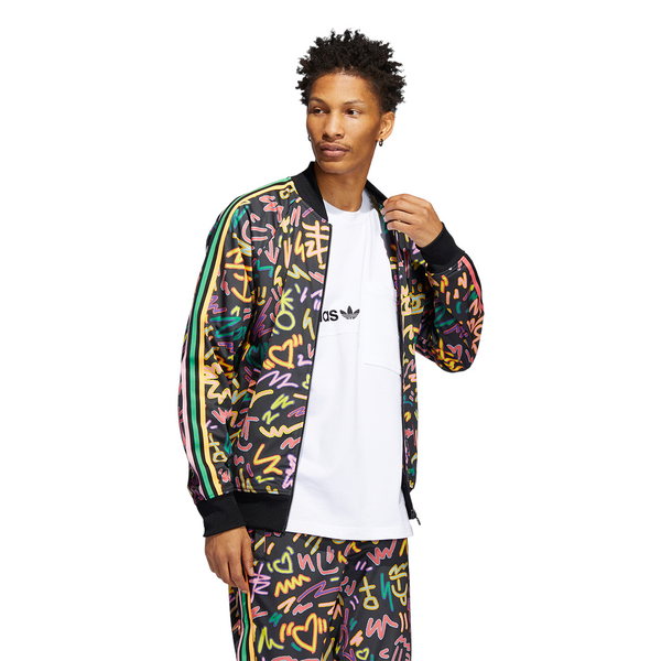 adidas Originals x Kris Andrews Love Unites Print Superstar Jacket - Multi