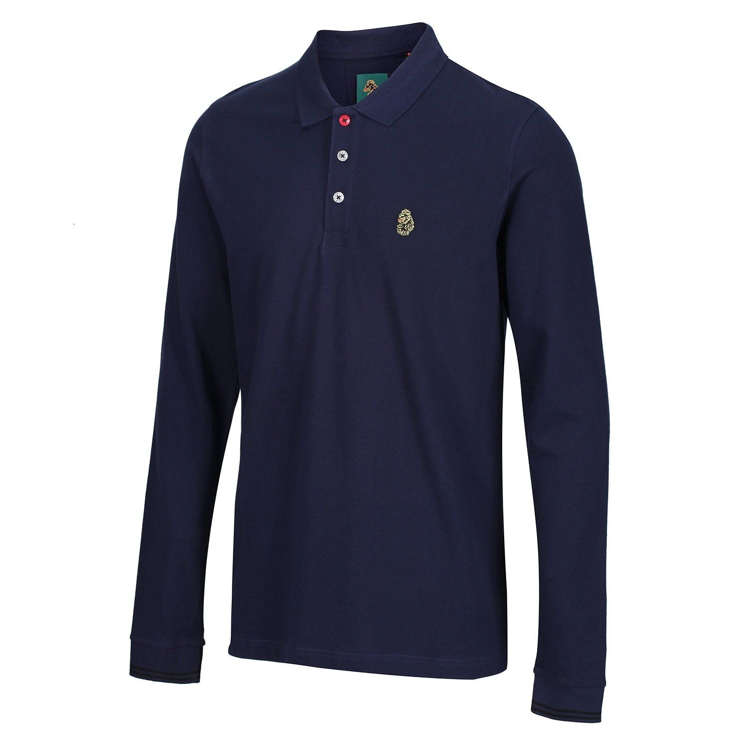 Luke 1977 New Mead Long Sleeved Polo Shirt - Navy - ViaductClothing -  -  