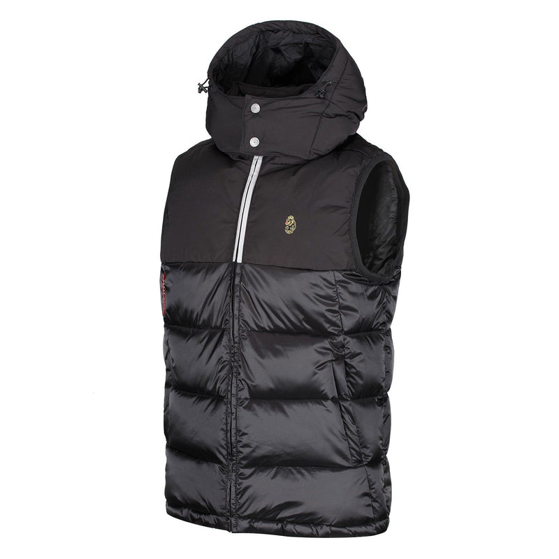 Luke 1977 Sumners Stories Padded Gilet Jacket - Jet Black - ViaductClothing -  -  