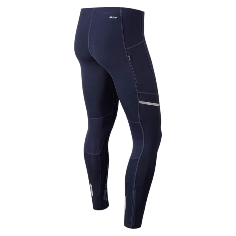 New Balance Men's Impact Print Tights - Navy