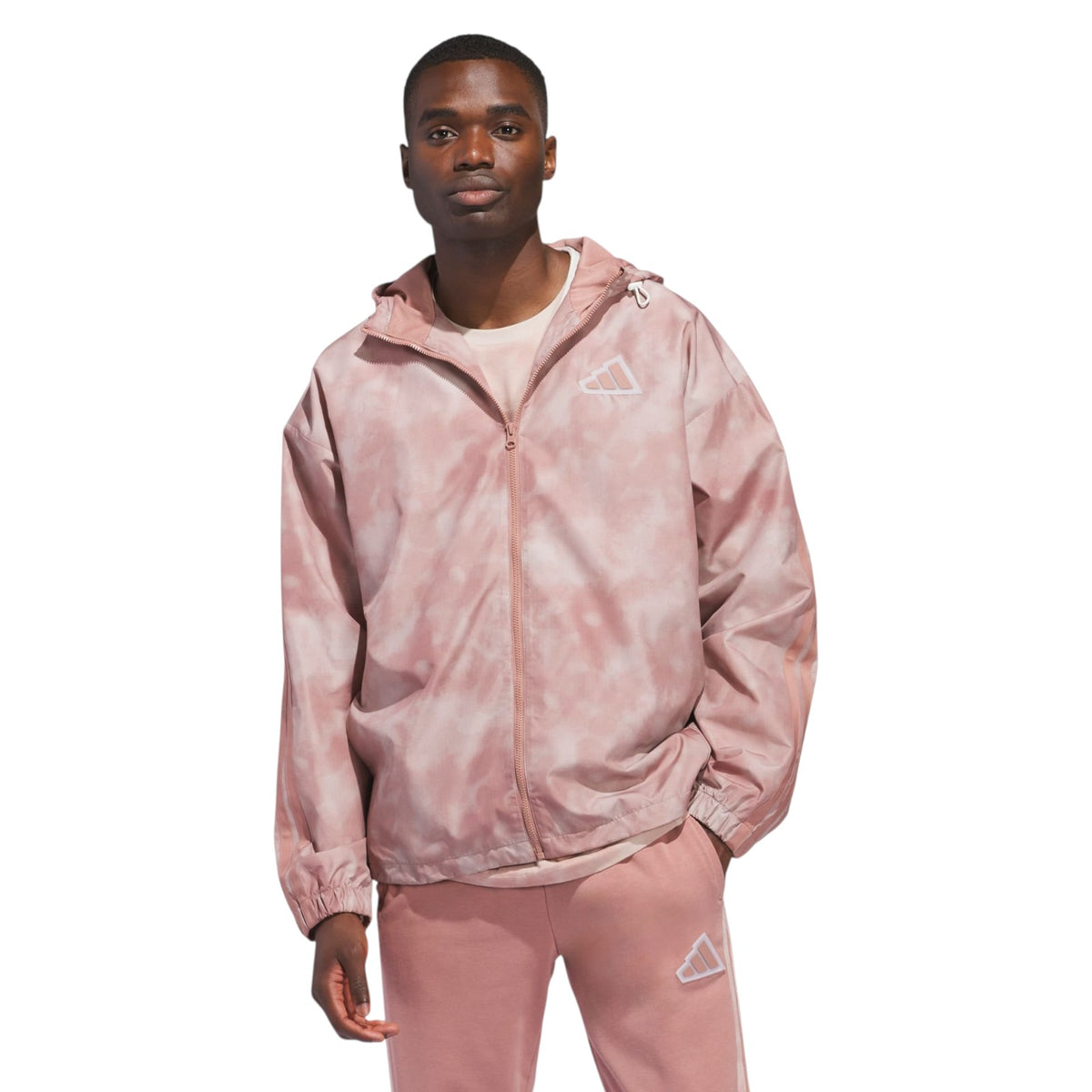 adidas Men's Essentials Woven Jacket - Warm Clay / Wonder Taupe