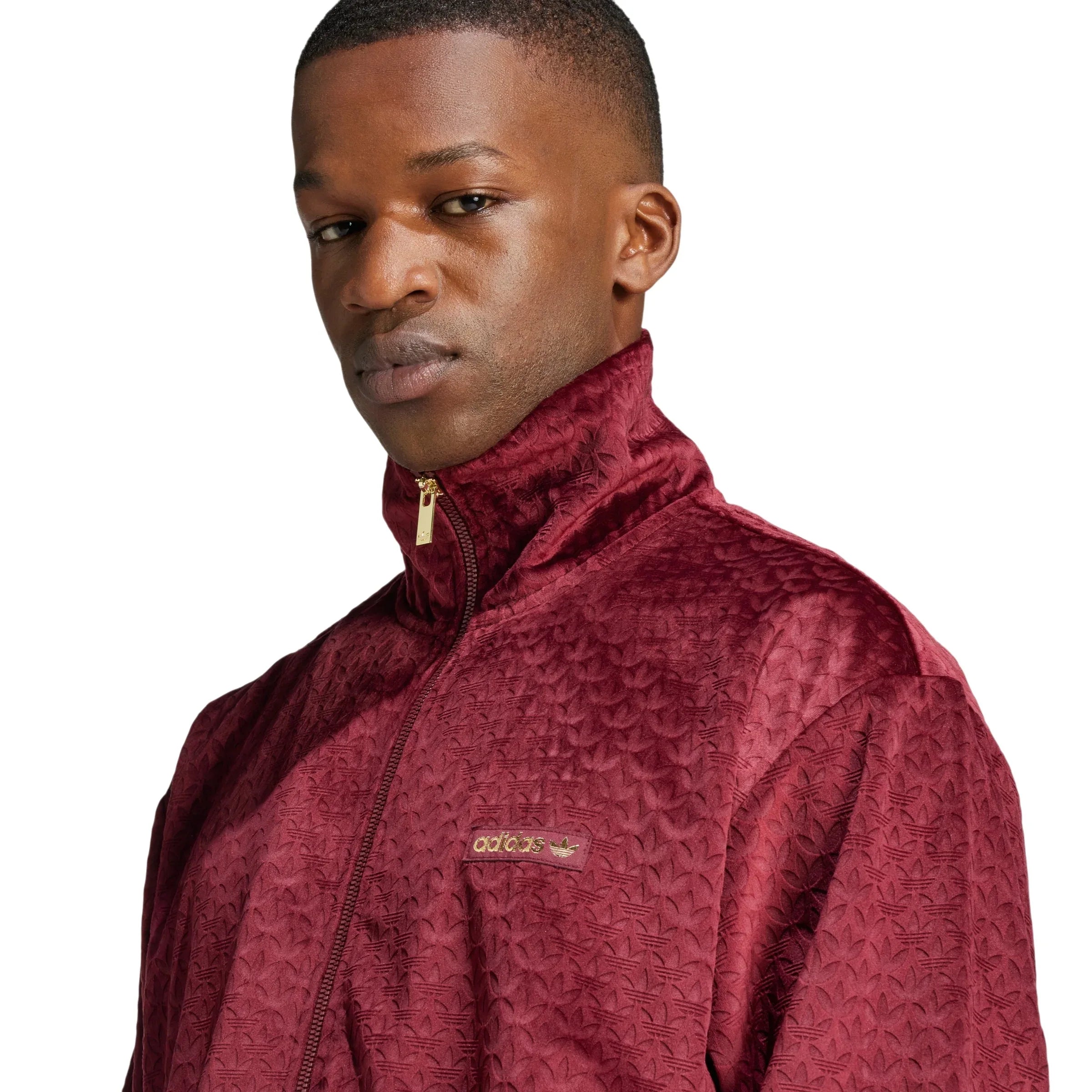 adidas Originals Monogram Track Top - Burgundy - ViaductClothing